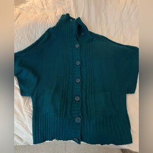 Lush Deep Teal Knit Cardigan